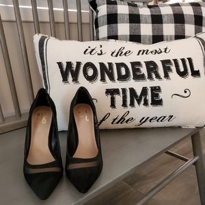 Faux suede pointy toe stilettos